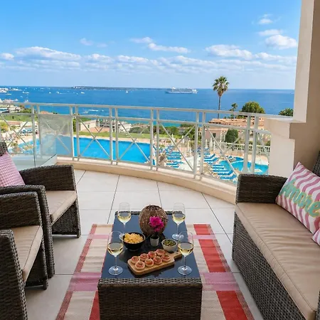 Apartamento Blue View - Terrace With Sea View, Pool, Air Conditioning