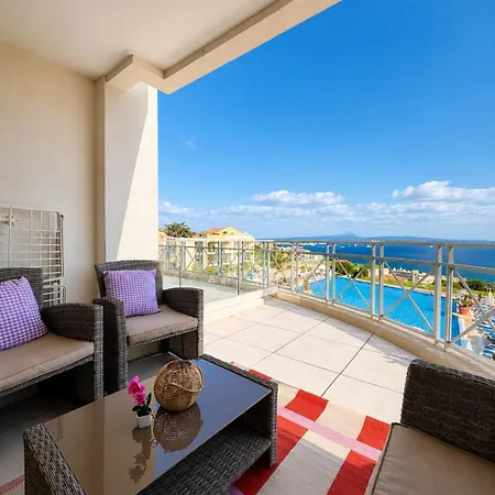 Lejlighed Blue View - Terrace With Sea View, Pool, Air Conditioning